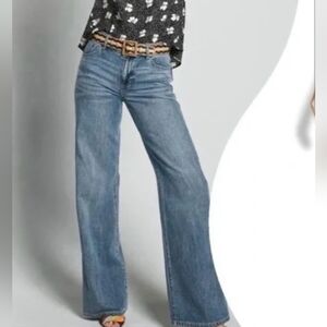 CAbi Ashbury Wide Leg Denim Size 8